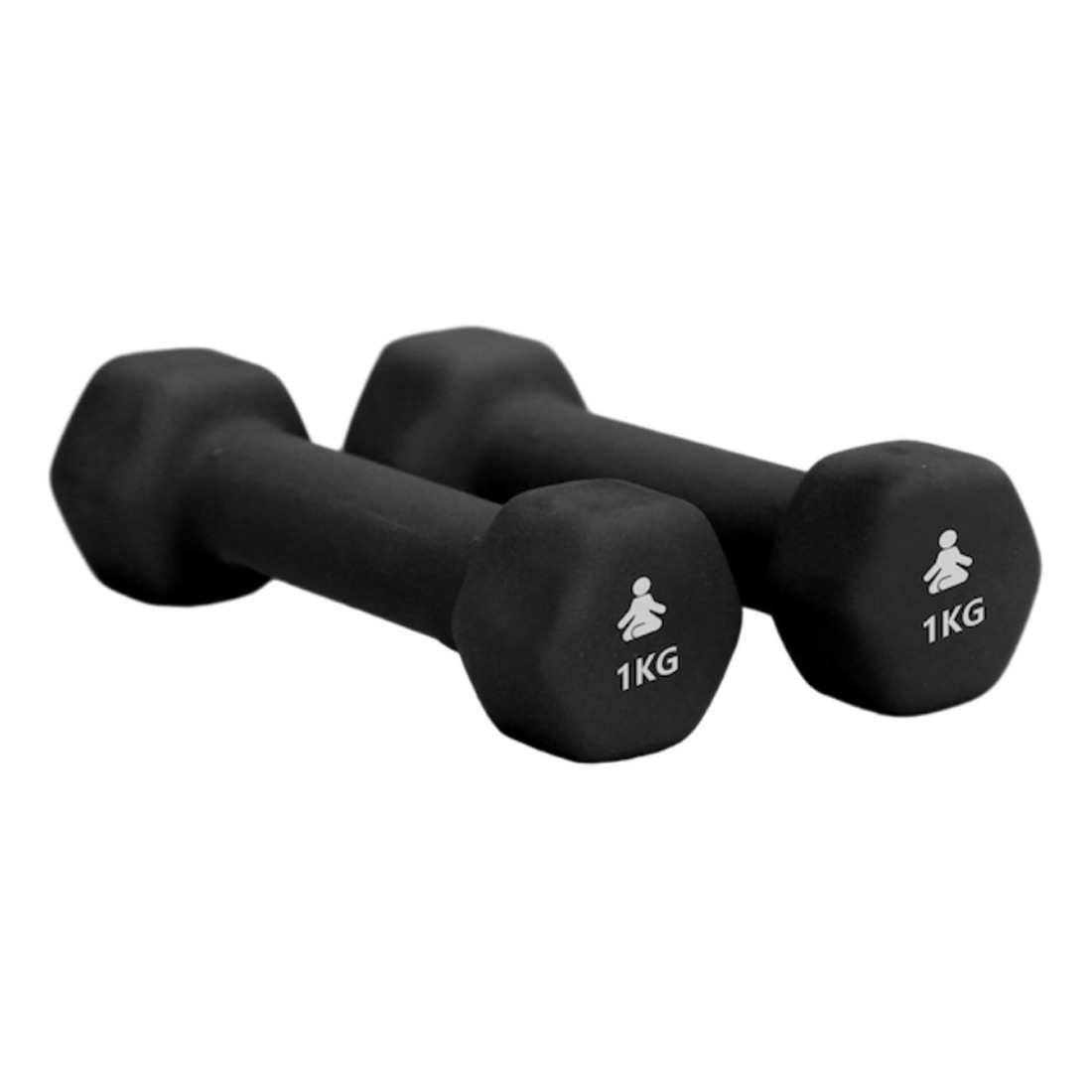Fitpaddy – Dumbbells 1 kg / Manubrio 1 kg (Set de 2x 1kg) (DB2X1BK) – Image 4